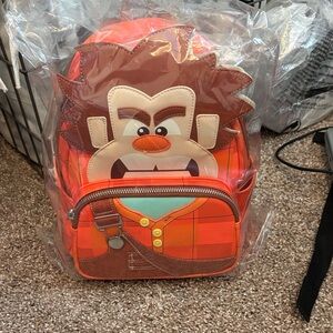 Loungefly Wreck-It Ralph Orange and Brown Backpack